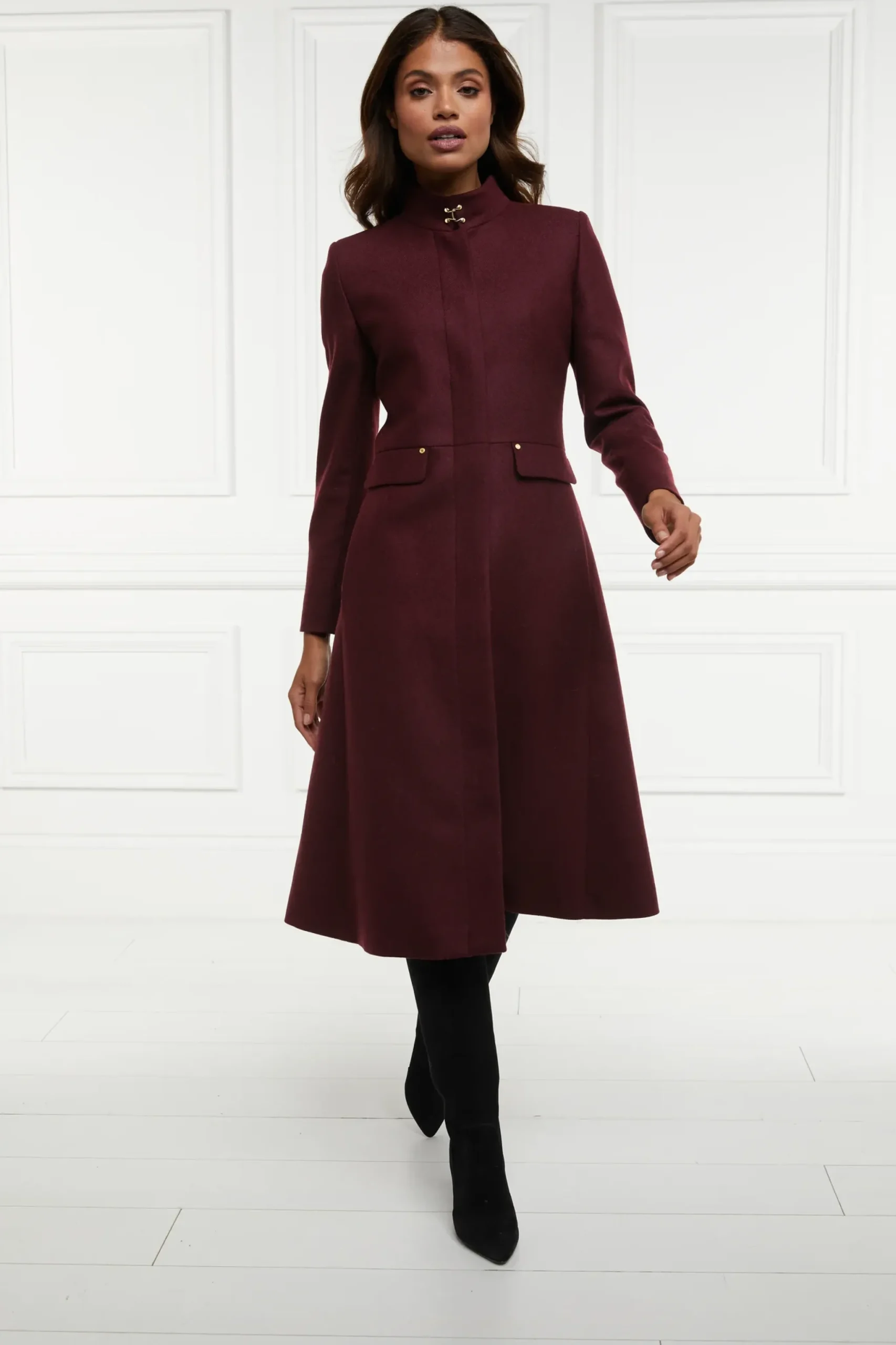 Holland Cooper Dowdeswell Coat Mulberry Sale