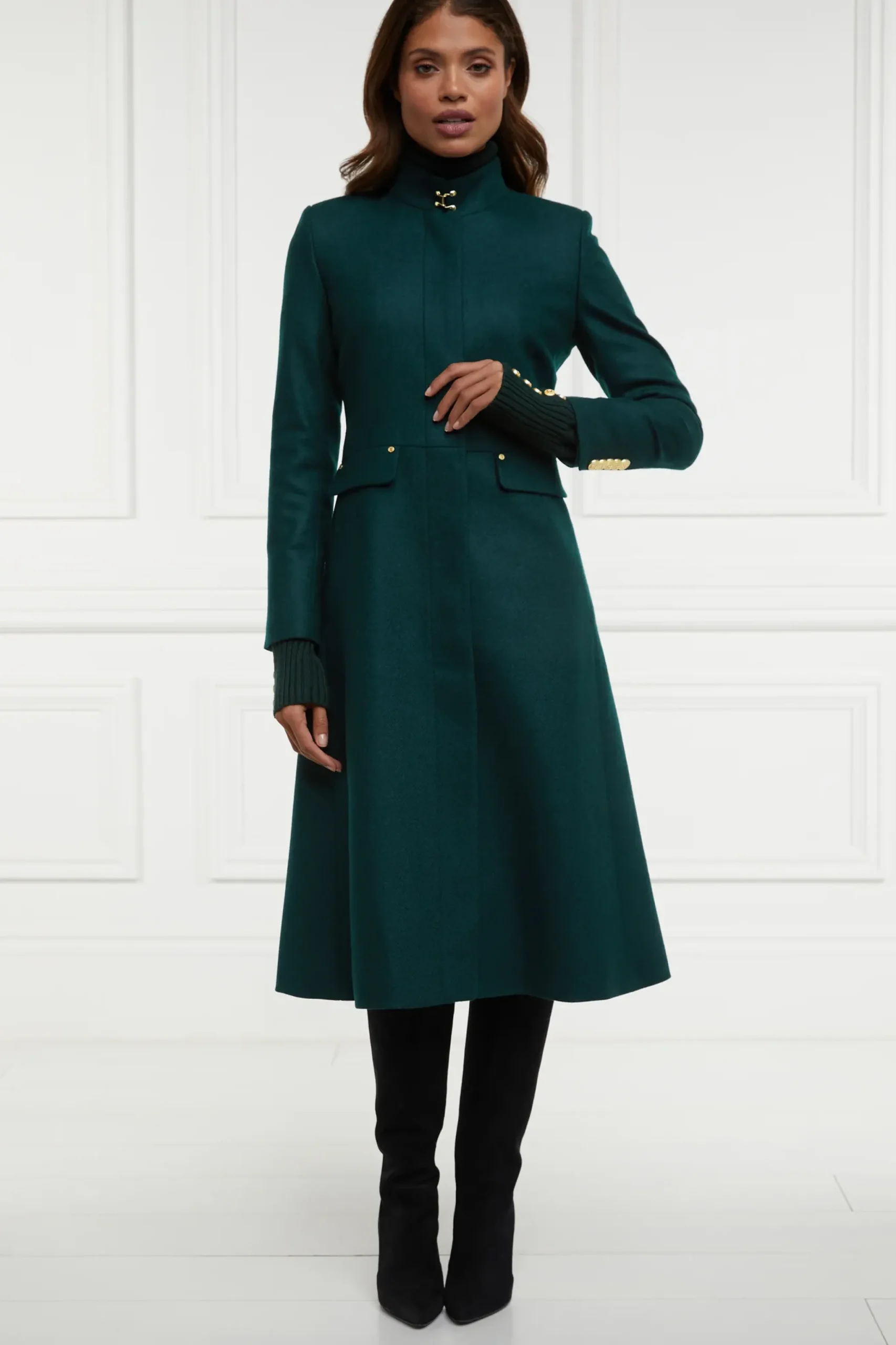 Holland Cooper Dowdeswell Coat Emerald Hot