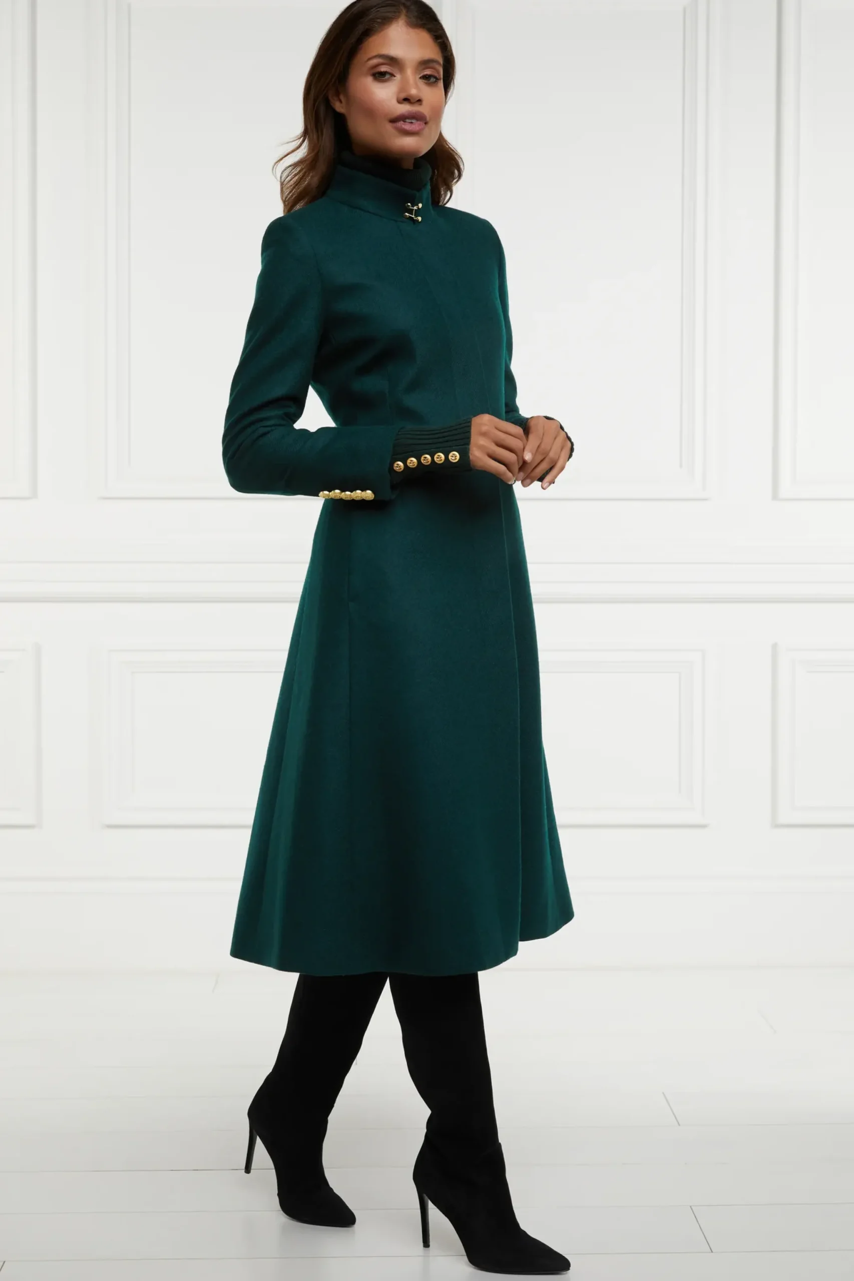 Holland Cooper Dowdeswell Coat Emerald Hot