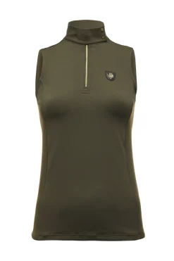 Holland Cooper Elite Sleeveless Base Layer Olive Hot