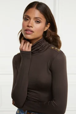 Holland Cooper Essential Roll Neck Coffee Best