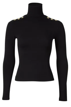 Holland Cooper Essential Roll Neck Black Outlet