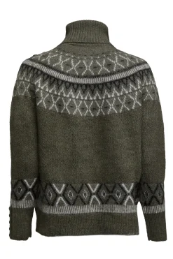 Holland Cooper Fairisle Knit Khaki New
