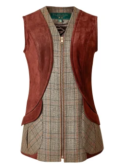 Holland Cooper Field Vest Bourbon Tweed Clearance