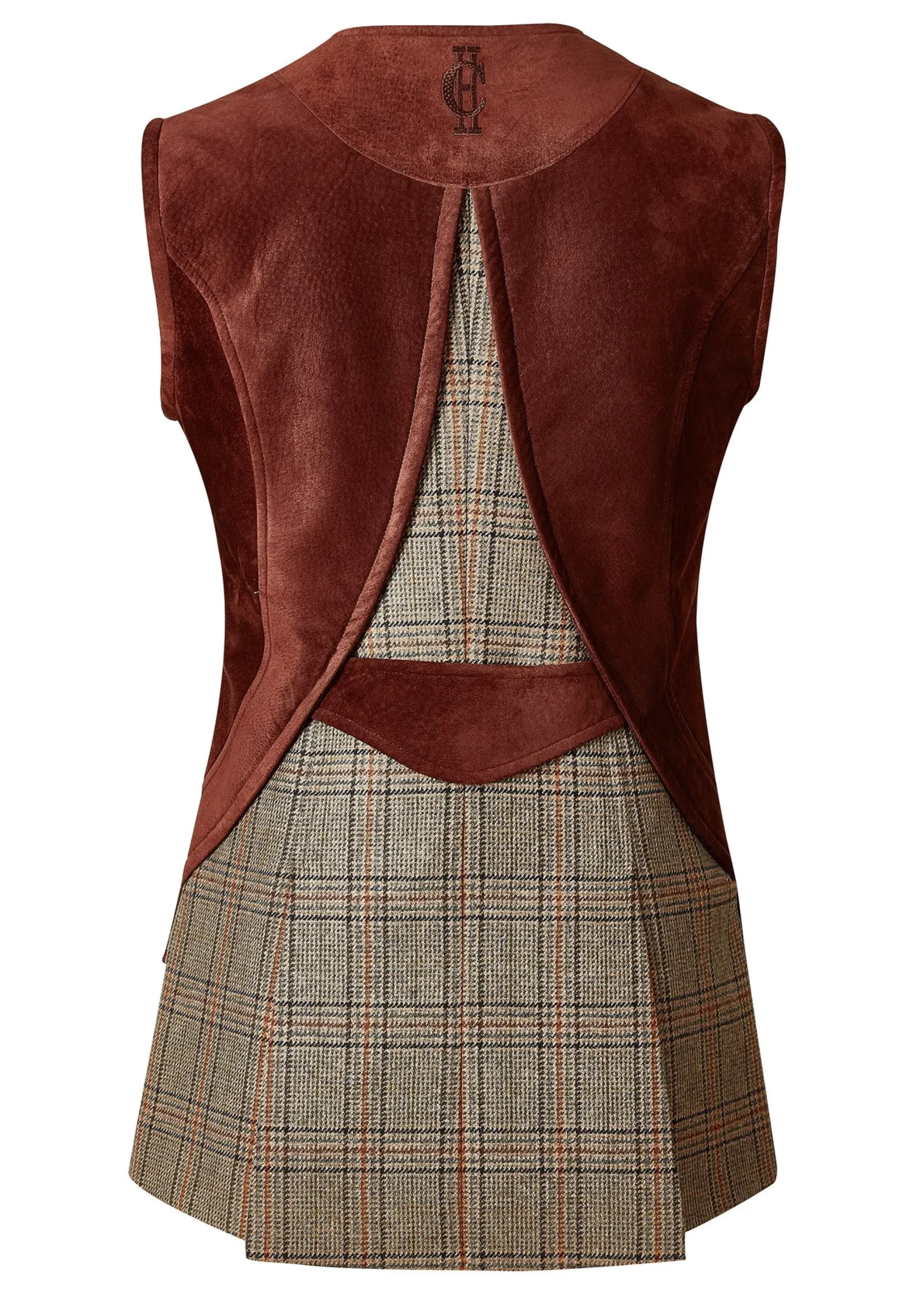 Holland Cooper Field Vest Bourbon Tweed Clearance