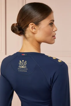 Holland Cooper Findley Crew Base Layer Navy Online