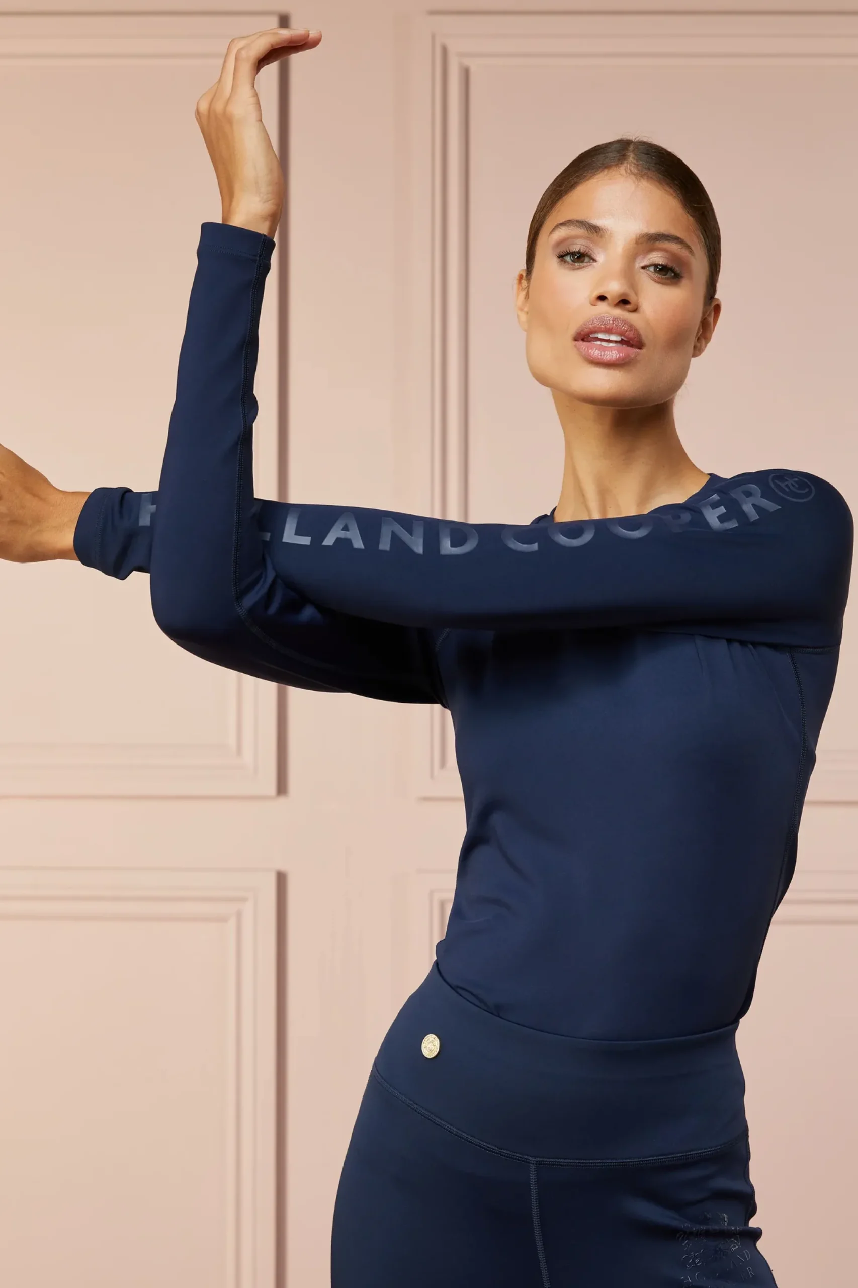 Holland Cooper Findley Crew Base Layer Navy Online