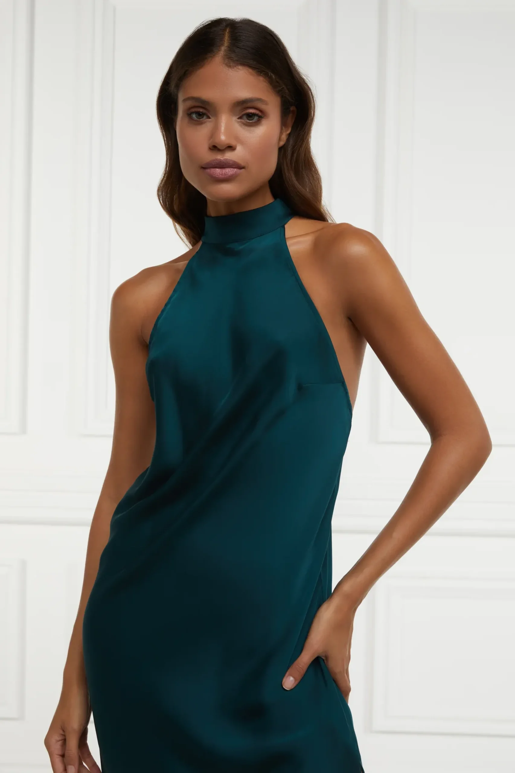 Holland Cooper Florence Satin Dress Online