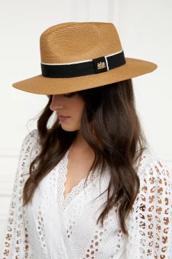 Holland Cooper Francesca Hat Camel Black Hot