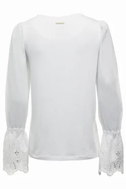 Holland Cooper Francesca Jersey Blouse White Hot