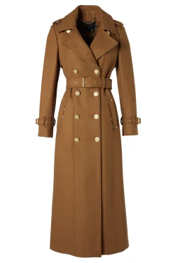 Holland Cooper Full Length Chelsea Trench Coat Dark Camel Hot