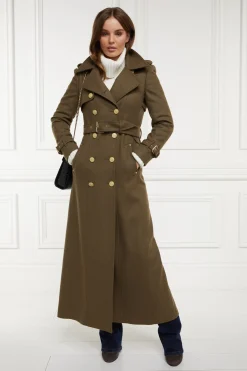 Holland Cooper Full Length Chelsea Trench Coat Khaki Online