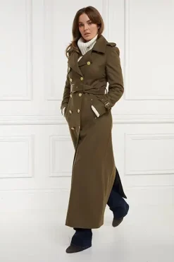 Holland Cooper Full Length Chelsea Trench Coat Khaki Online