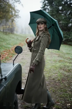 Holland Cooper Full Length Chelsea Trench Coat Khaki Online