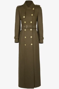Holland Cooper Full Length Chelsea Trench Coat Khaki Online