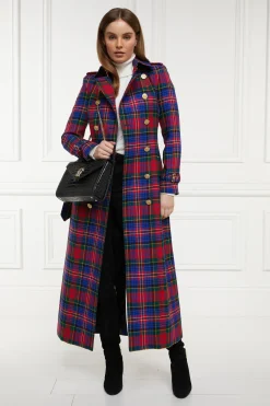 Holland Cooper Full Length Marlborough Trench Coat Macpherson Tartan