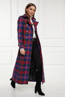 Holland Cooper Full Length Marlborough Trench Coat Macpherson Tartan