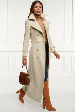 Holland Cooper Full Length Marlborough Trench Coat Biscuit Clearance