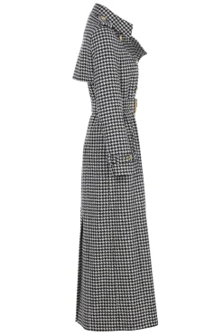 Holland Cooper Full Length Marlborough Trench Coat Houndstooth Sale