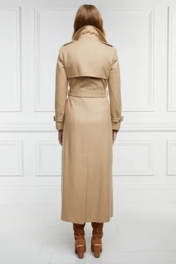 Holland Cooper Full Length Marlborough Trench Coat Camel Hot