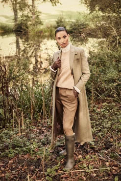 Holland Cooper Full Length Regency Coat Chartwell Check Discount