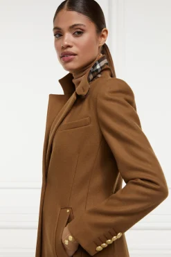 Holland Cooper Full Length Regency Coat Dark Camel Sale