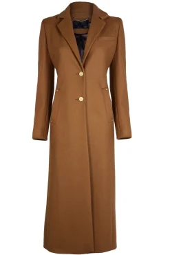 Holland Cooper Full Length Regency Coat Dark Camel Sale
