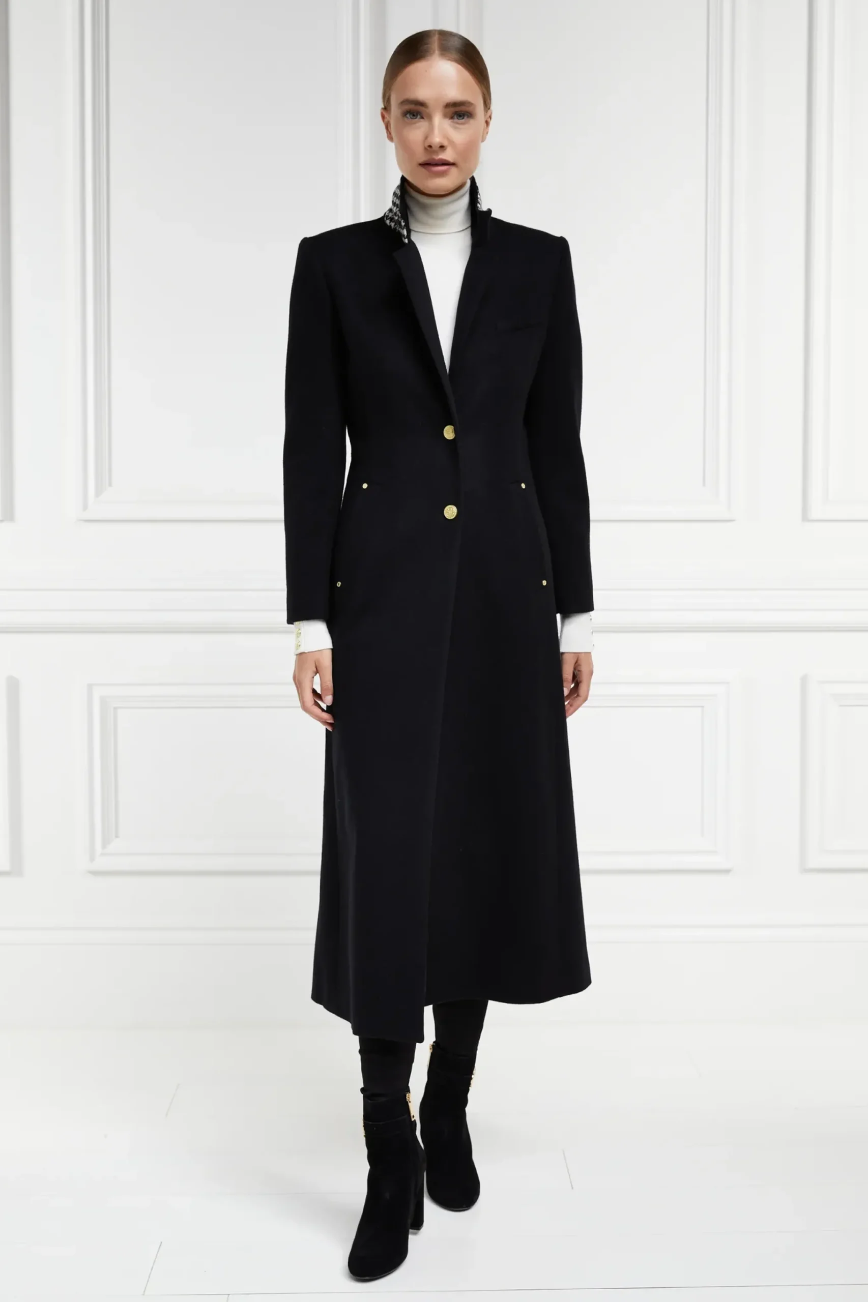 Holland Cooper Full Length Regency Coat Soft Black Online