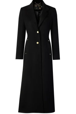 Holland Cooper Full Length Regency Coat Soft Black Online