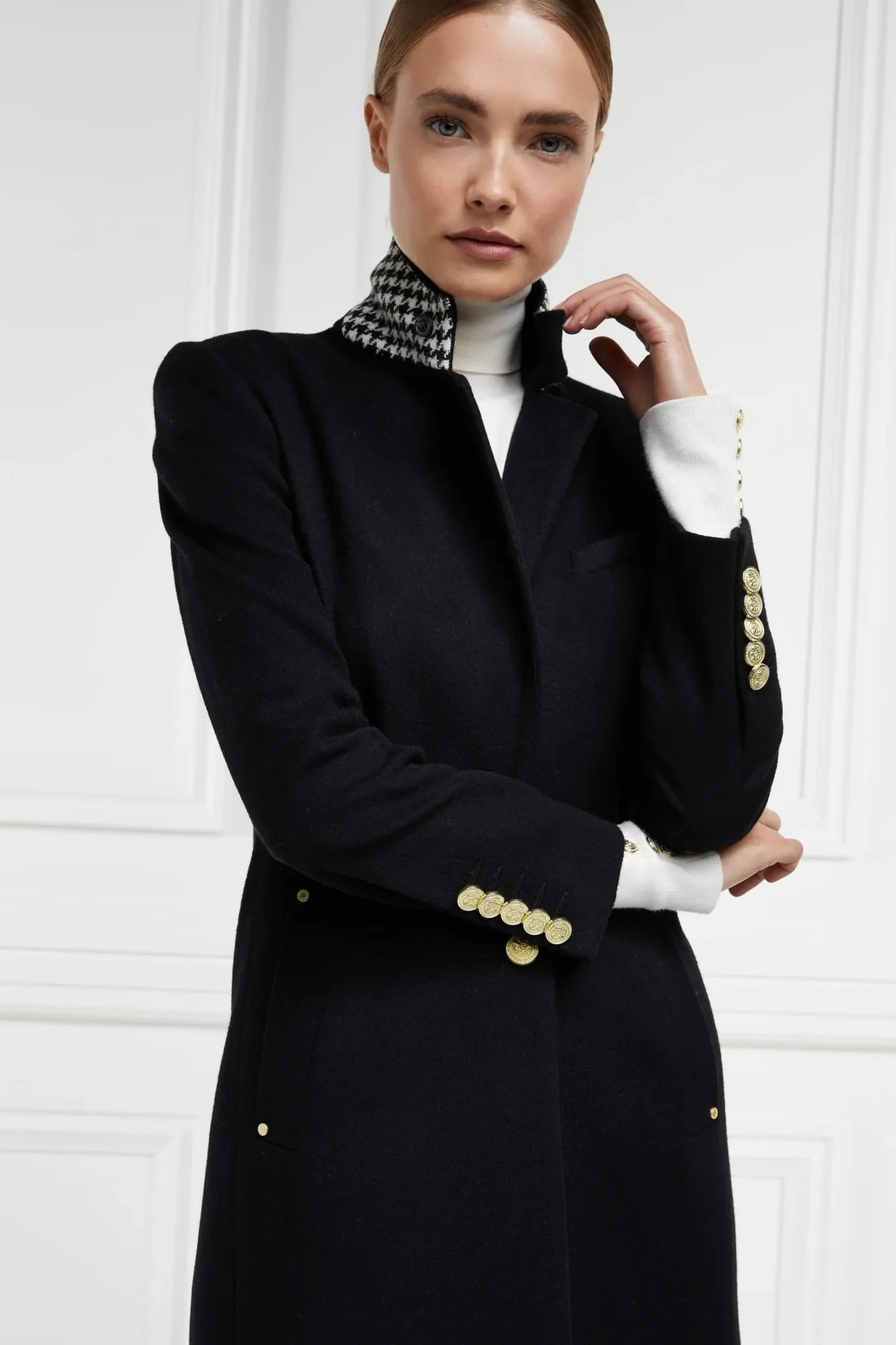 Holland Cooper Full Length Regency Coat Soft Black Online