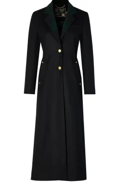 Holland Cooper Full Length Regency Coat Soft Navy Blackwatch Clearance