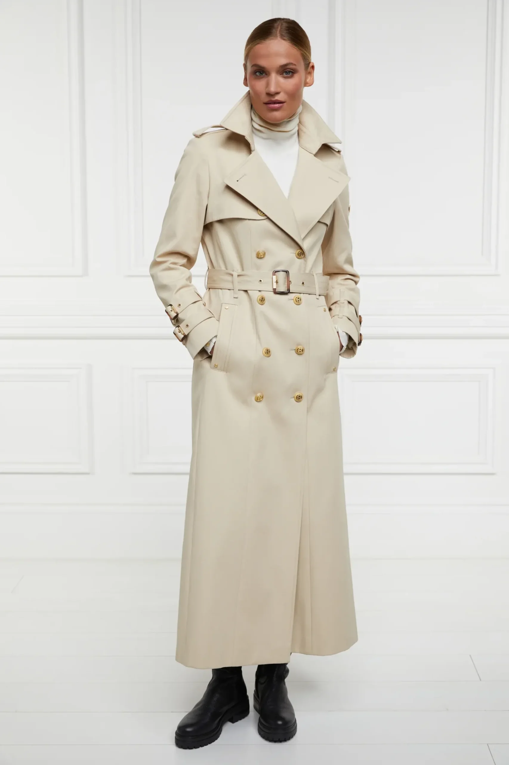 Holland Cooper Gatcombe Full Length Trench Coat New