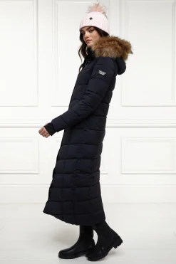Holland Cooper Glacier Full Length Puffer Ink Navy Hot