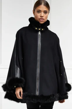 Holland Cooper Gold Label Chiltern Cape Soft Black Hot