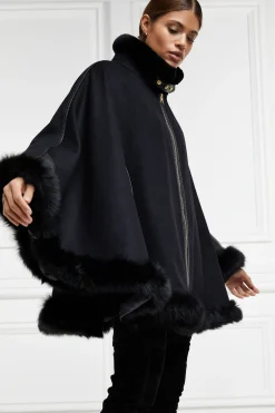 Holland Cooper Gold Label Chiltern Cape Soft Black Hot