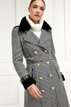 Holland Cooper Gold Label Trench Houndstooth Clearance