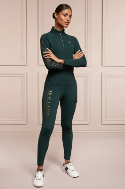 Holland Cooper Halcot Thermal Legging Petrol Hot