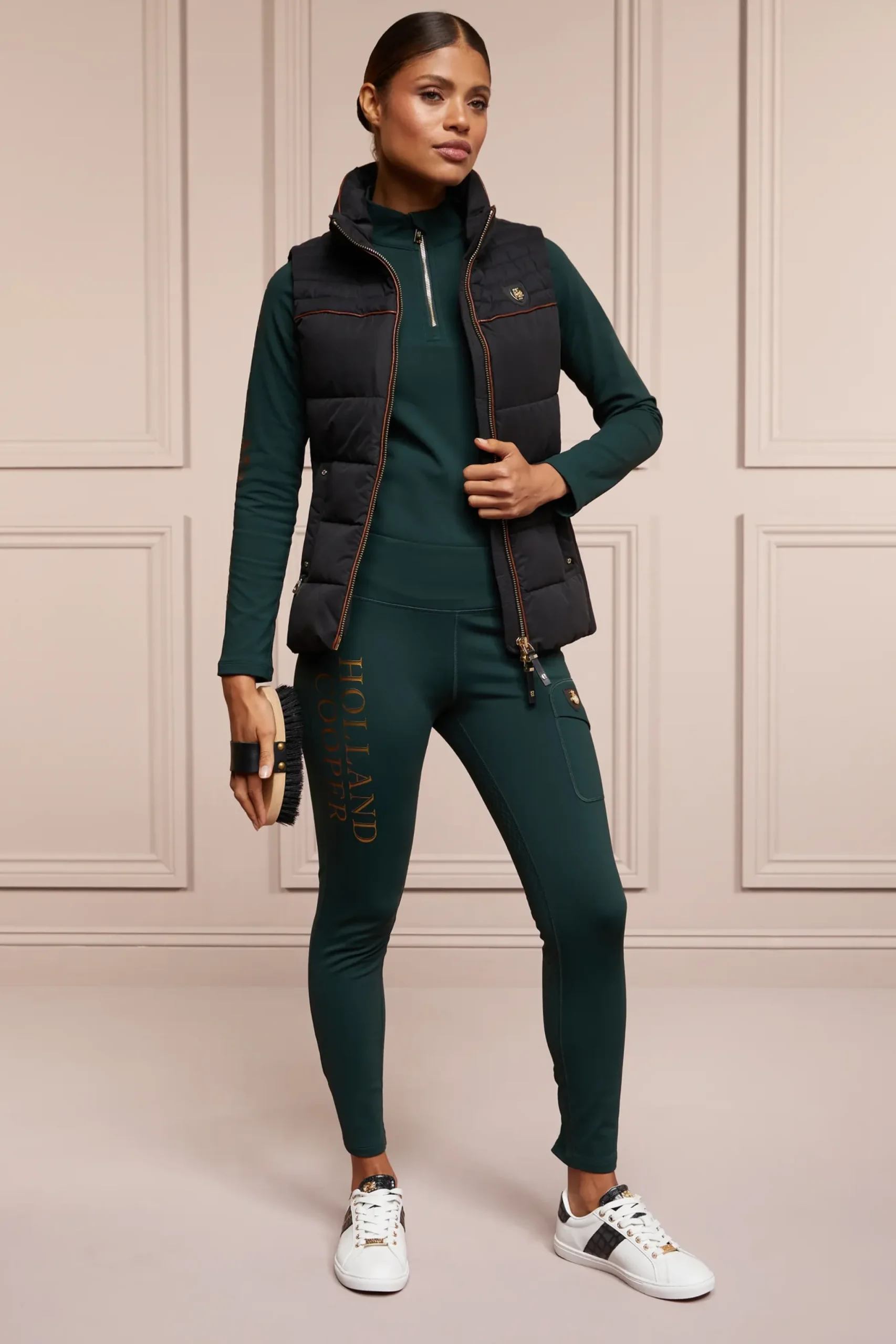 Holland Cooper Halcot Thermal Legging Petrol Hot