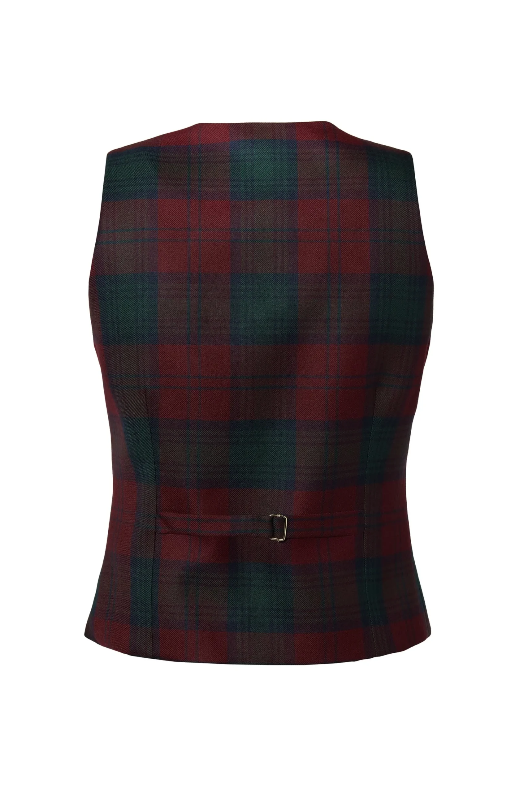 Holland Cooper Hampton Waistcoat Mulberry Tartan Online