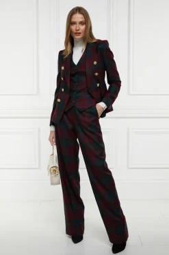 Holland Cooper Hampton Waistcoat Mulberry Tartan Online