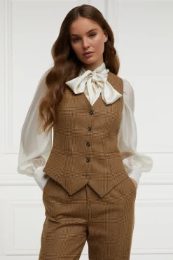 Holland Cooper Hampton Waistcoat Tawny Best