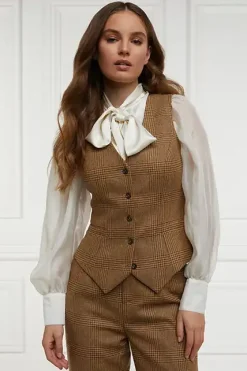 Holland Cooper Hampton Waistcoat Tawny Best