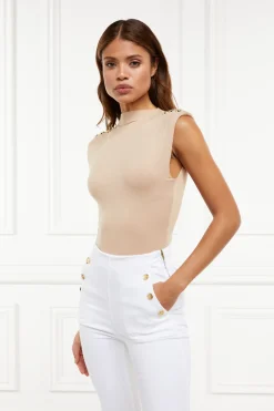Holland Cooper Harper Bodysuit Light Camel Outlet