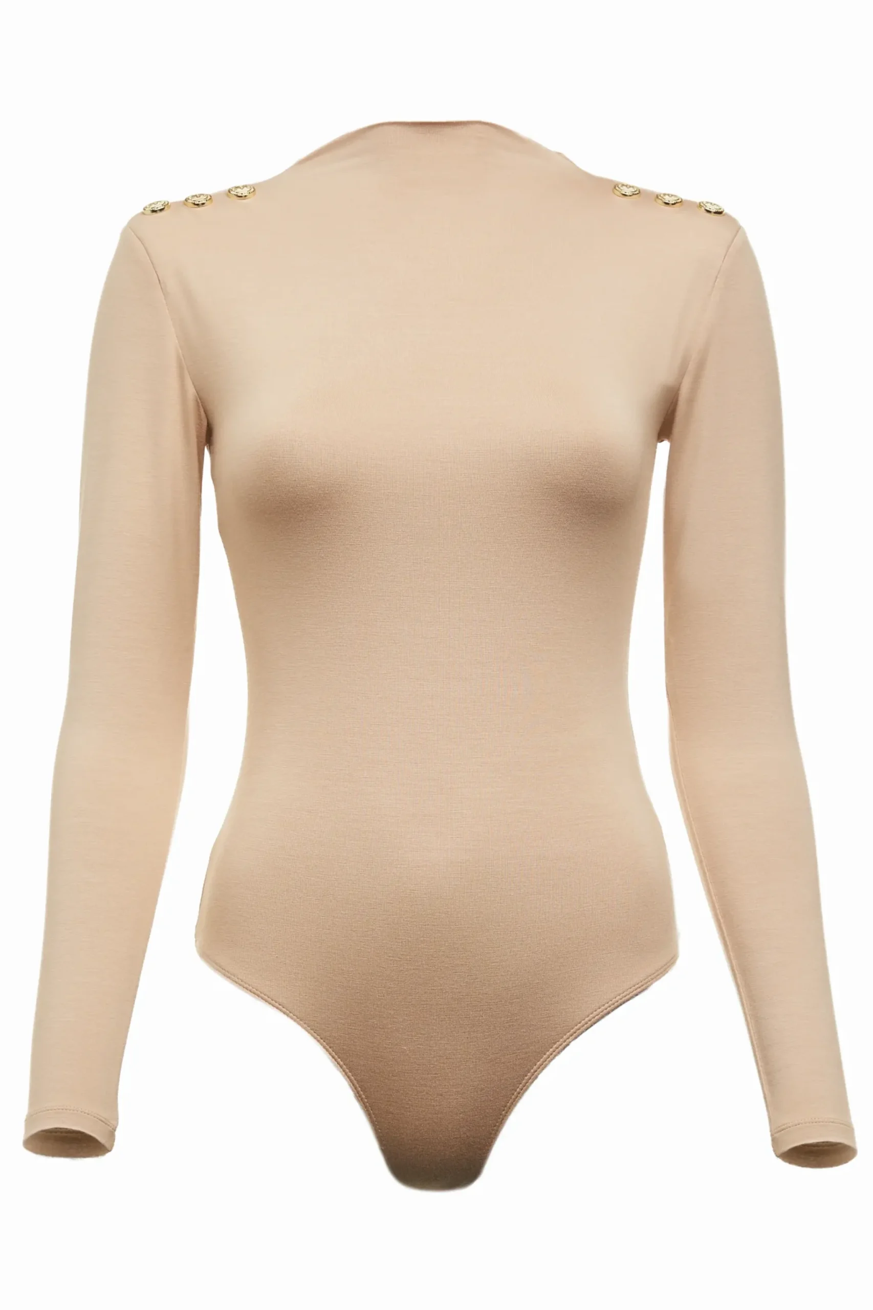 Holland Cooper Harper Long Sleeve Bodysuit Light Camel Clearance