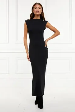 Holland Cooper Harper Maxi Dress Black Discount