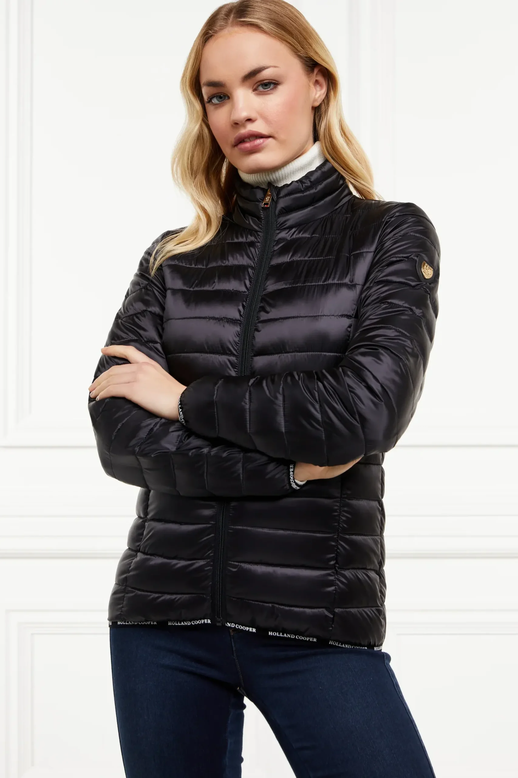 Holland Cooper Hawling Packable Jacket Black New