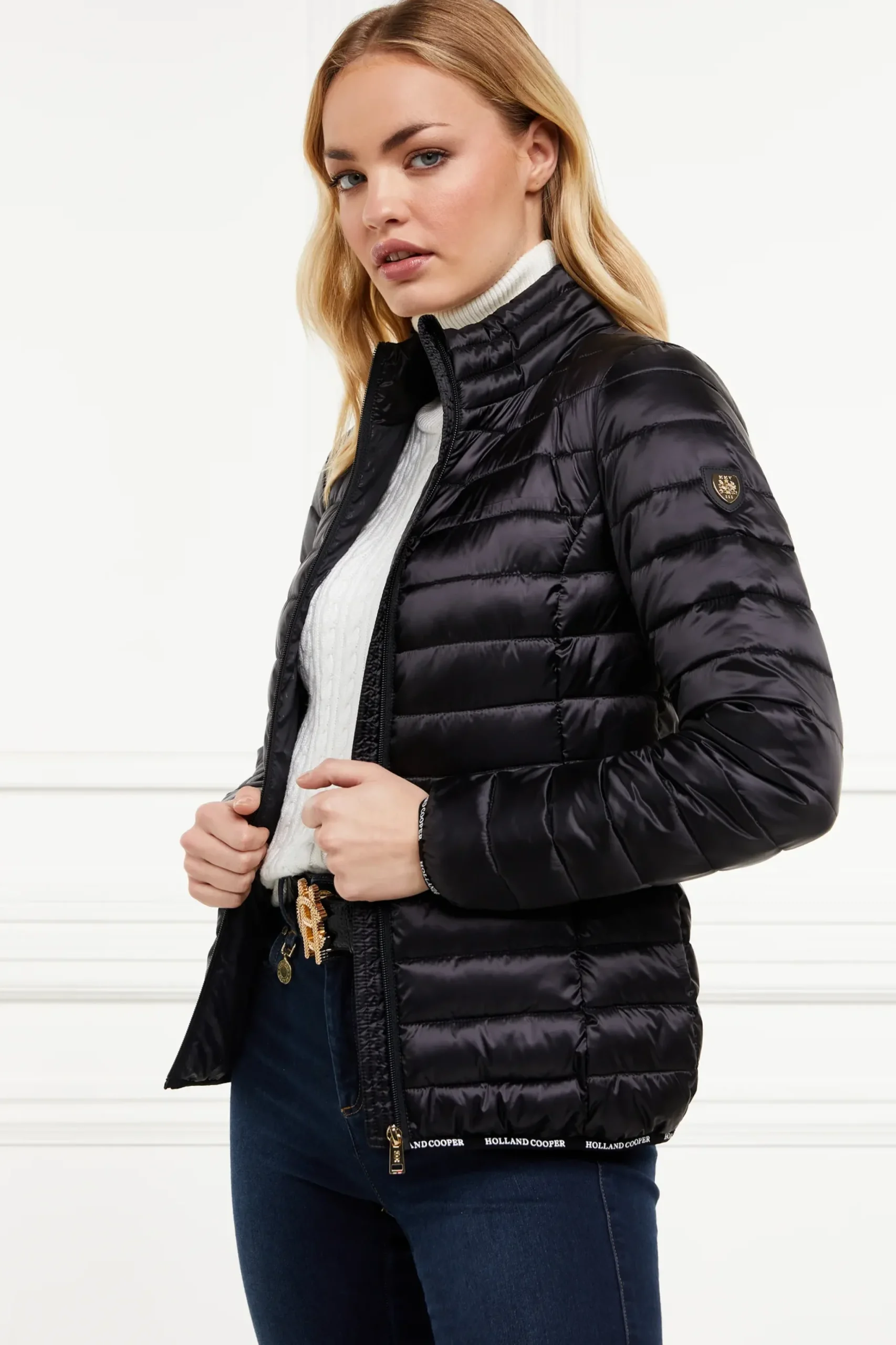 Holland Cooper Hawling Packable Jacket Black New