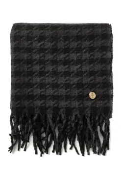 Holland Cooper HC Chelsea Scarf Grey Houndstooth New