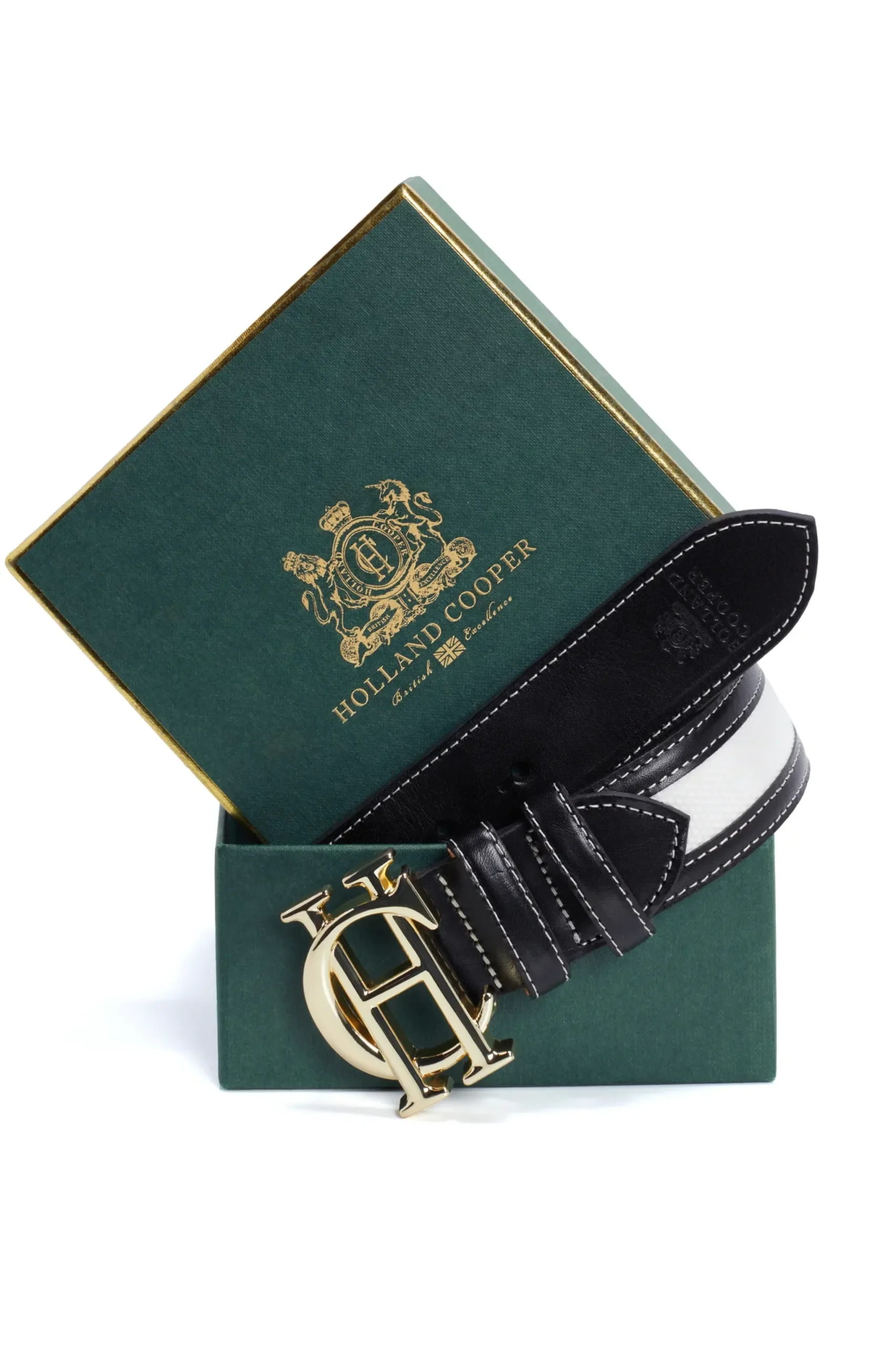Holland Cooper HC Classic Belt Black Canvas Online
