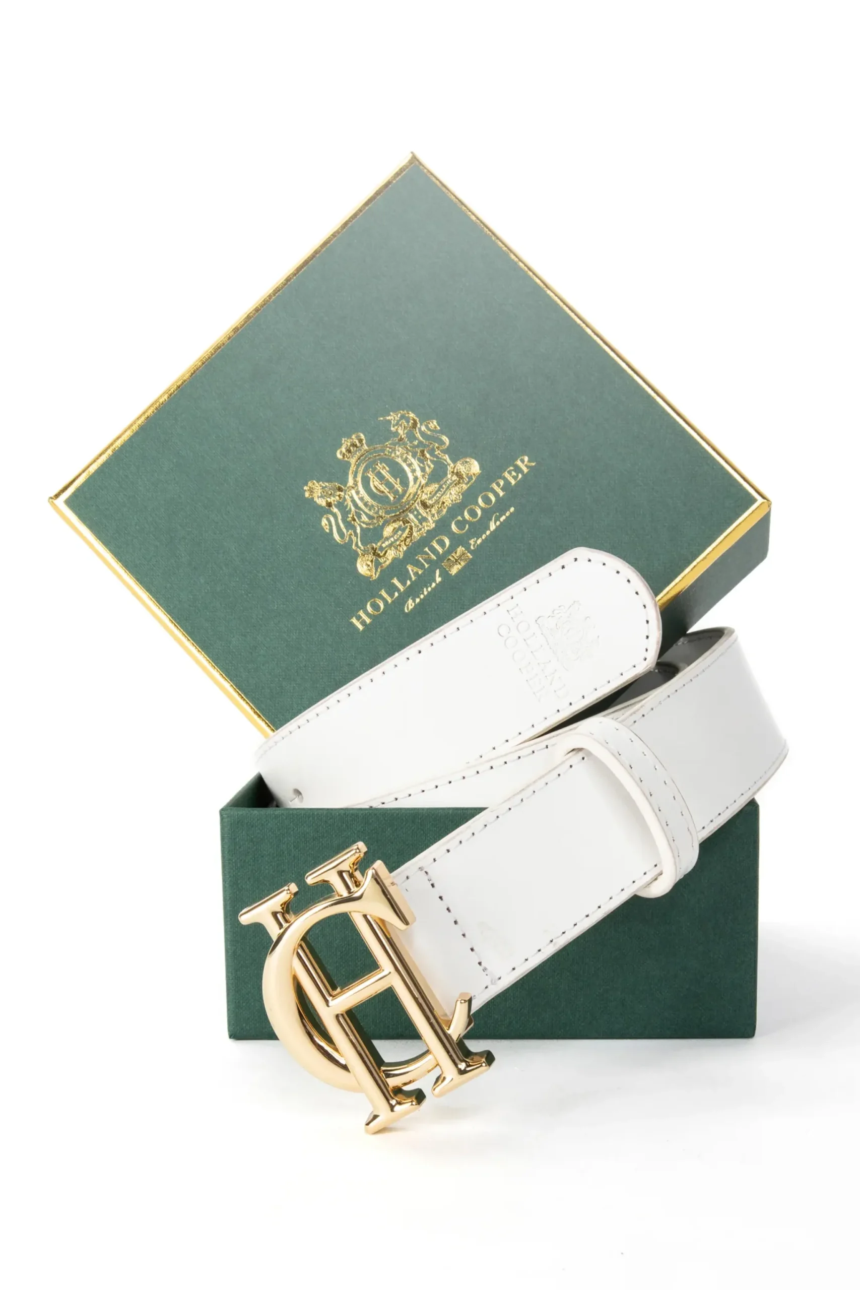 Holland Cooper HC Classic Belt White Gold Clearance